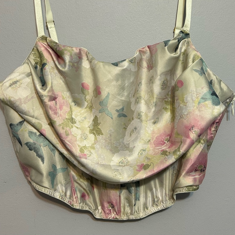 Victoria’s Secret Butterfly and Floral print bustier
